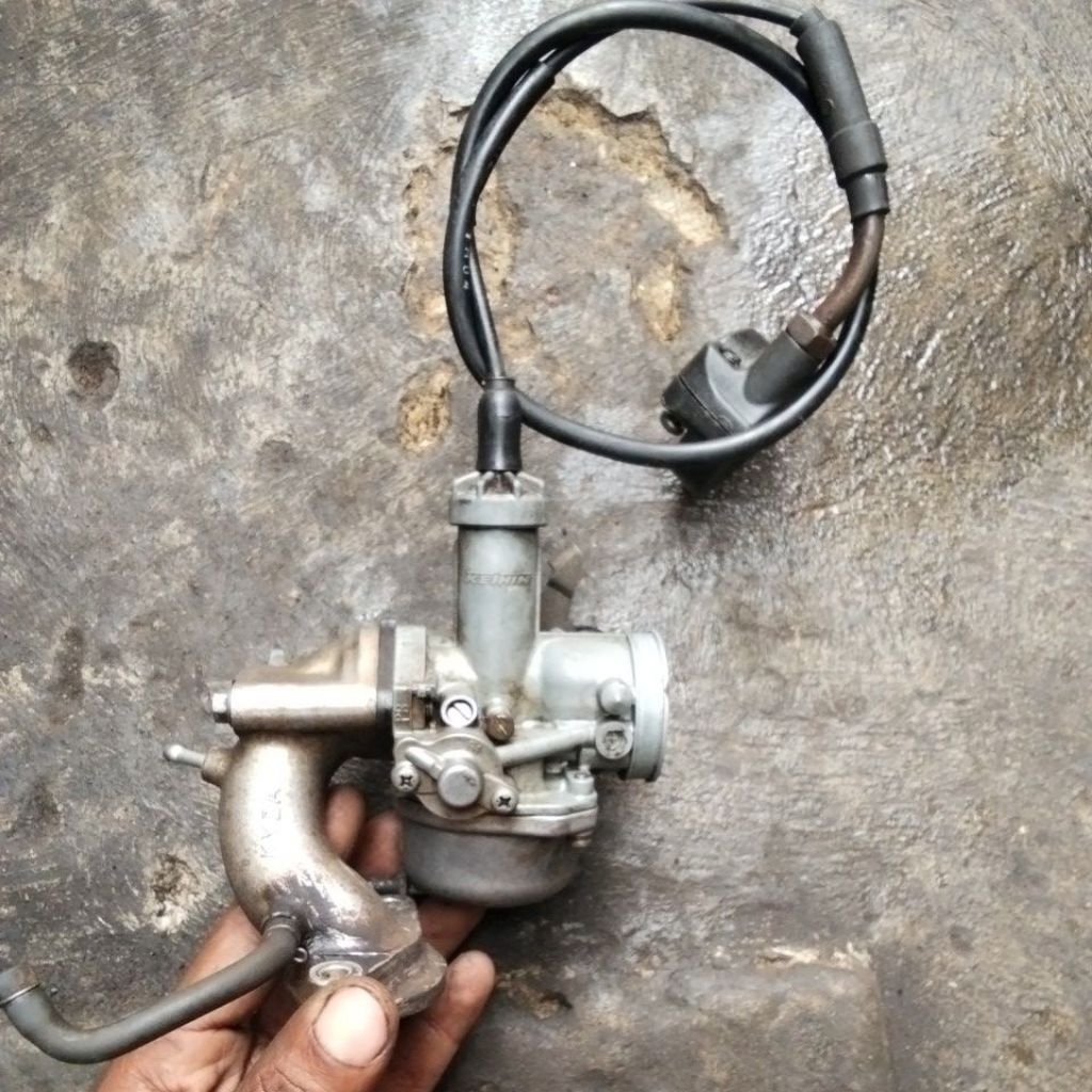 KARBURATOR+INTEK SET TALI GAS ORIGINAL HONDA SUPRA X 125 HELM IN KYZ