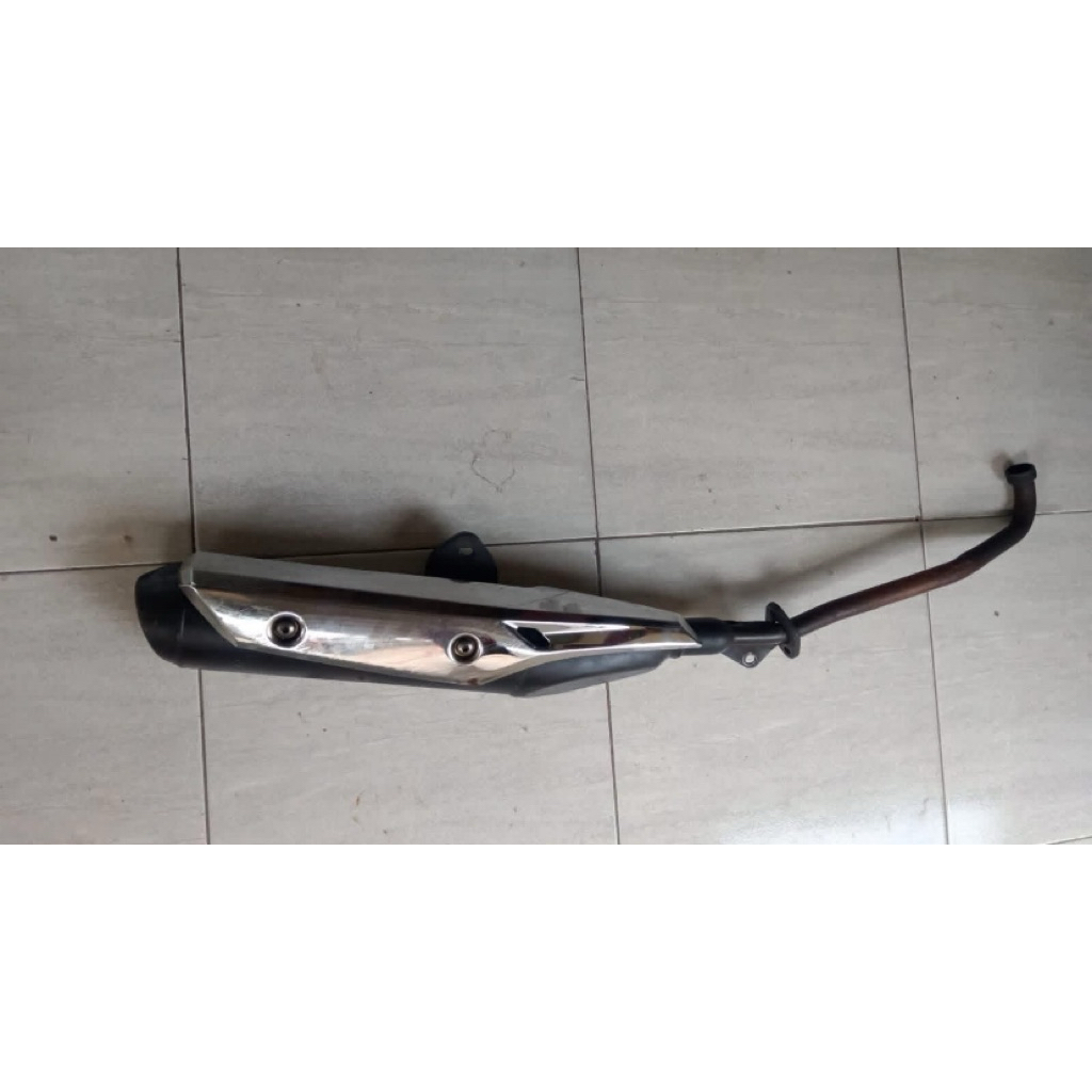 knalpot supra x 125 fi injeksi original lepasan