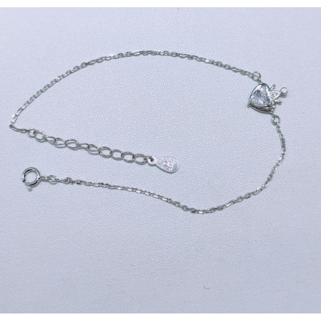 Gelang rante silver mahkota 925 terbaru