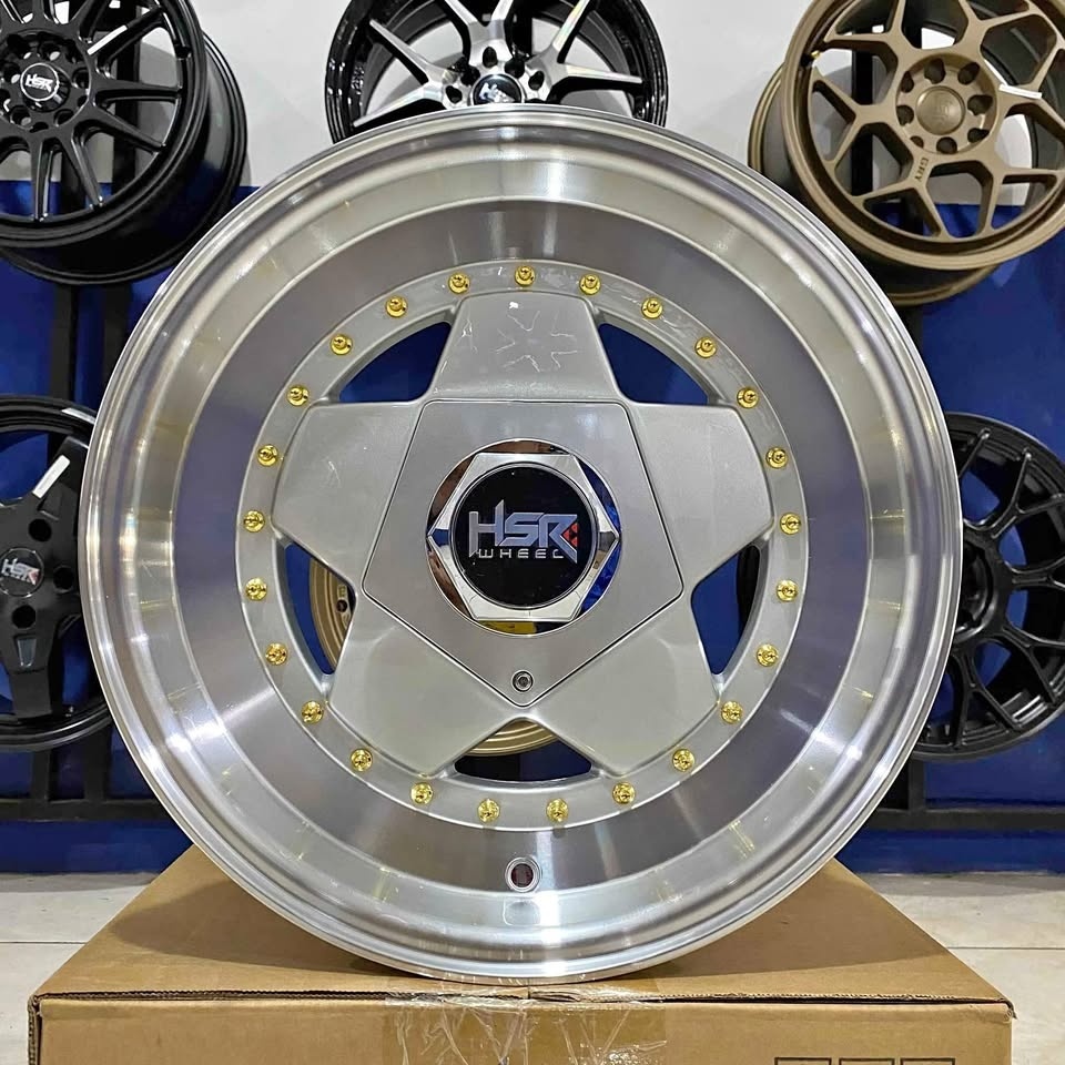 Velg Celong Ring 15 Hsr Anambas Lubang/Pcd 4x100-114,3 Warna Silver