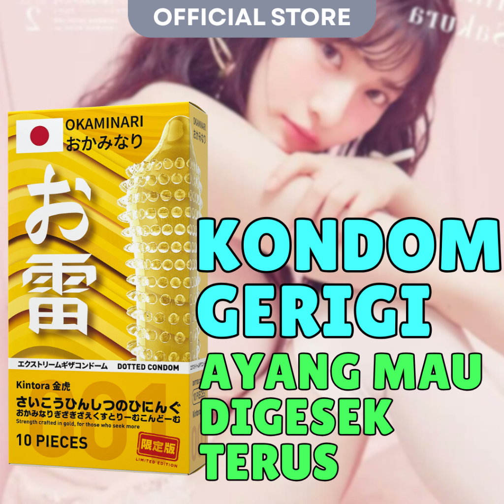 Kondom 001 Jepang Premium Gerigi Tipis Viral Prangsang COD Instan Privasi