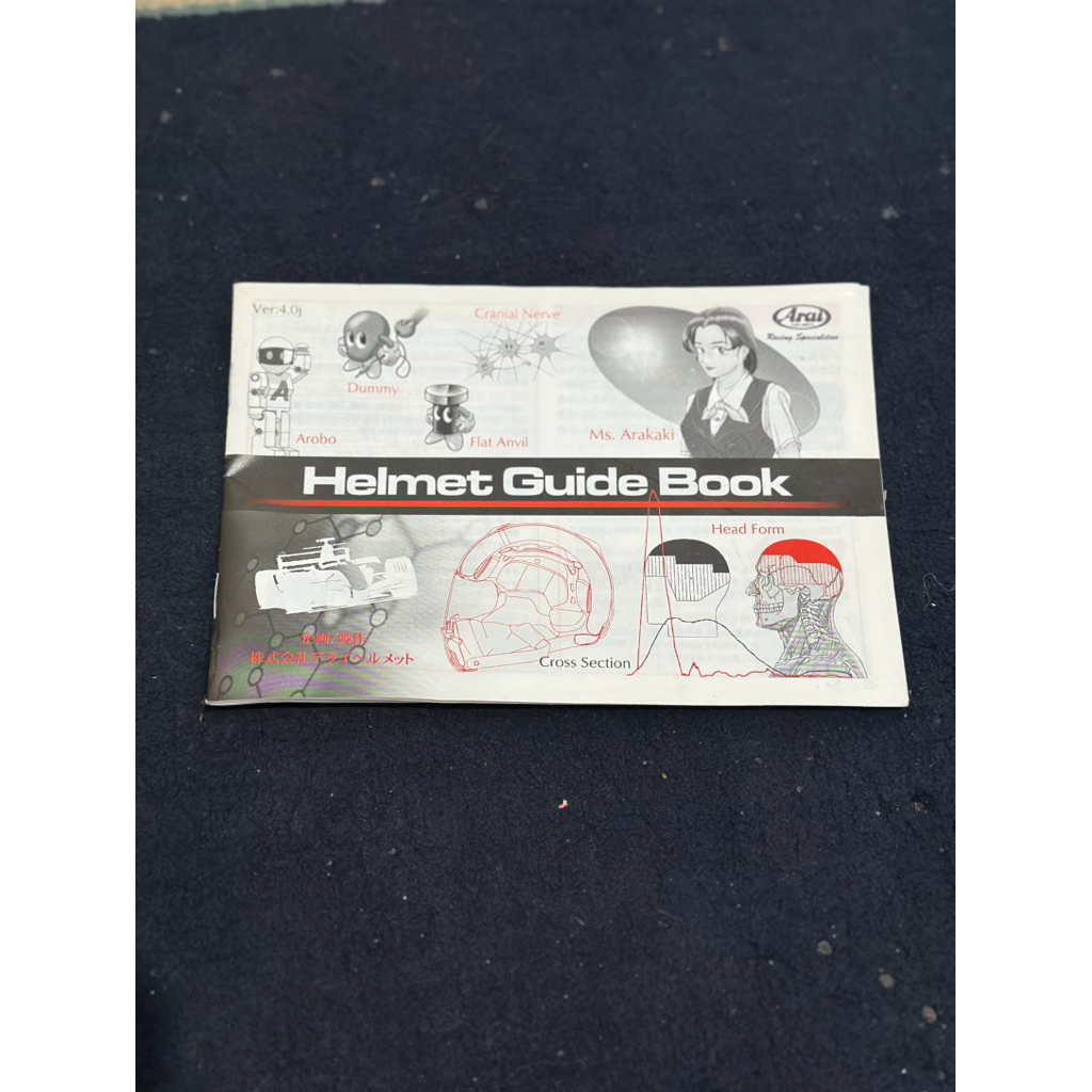 Manual Guide book arai original RR5 dLL