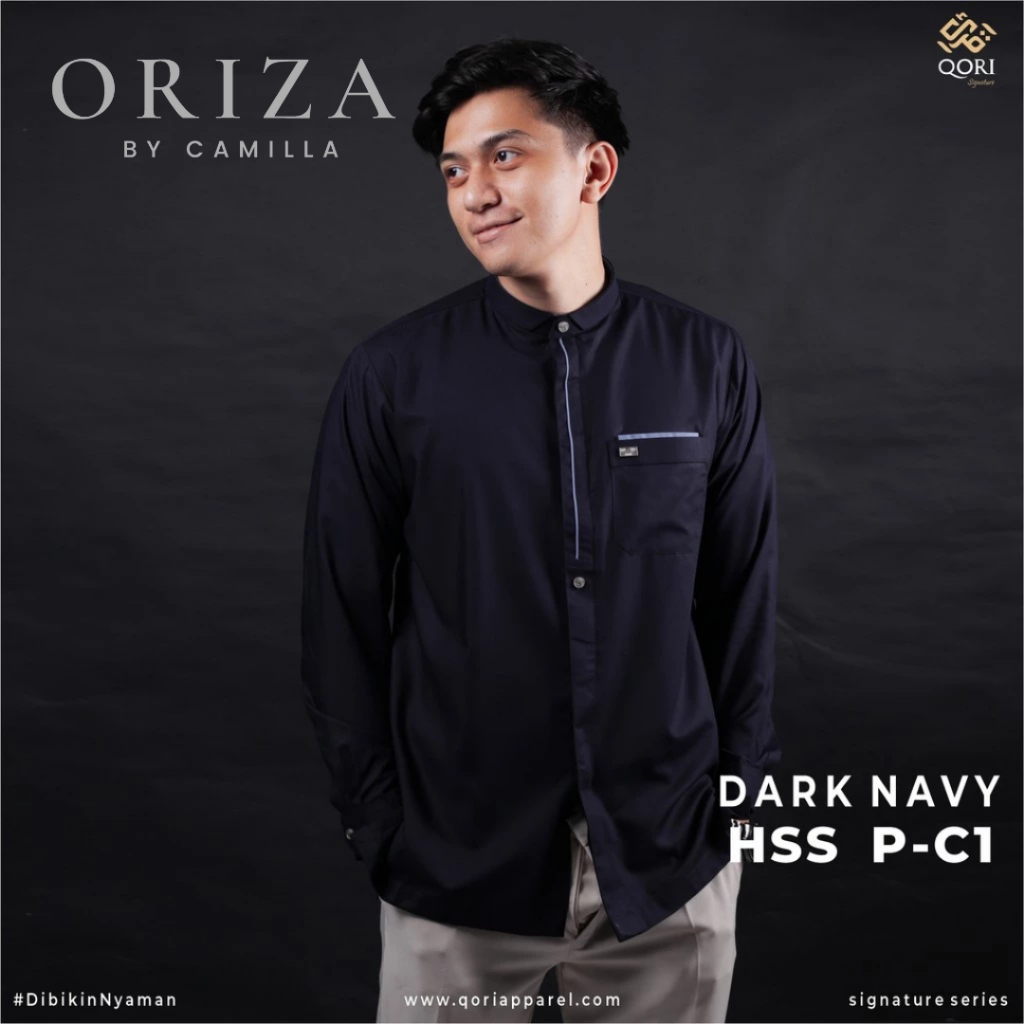 Baju Koko Pria QORI ORI Signature / Premium Katun Lembut /  Lengan Panjang / Hassan Bin Tsabit Al An