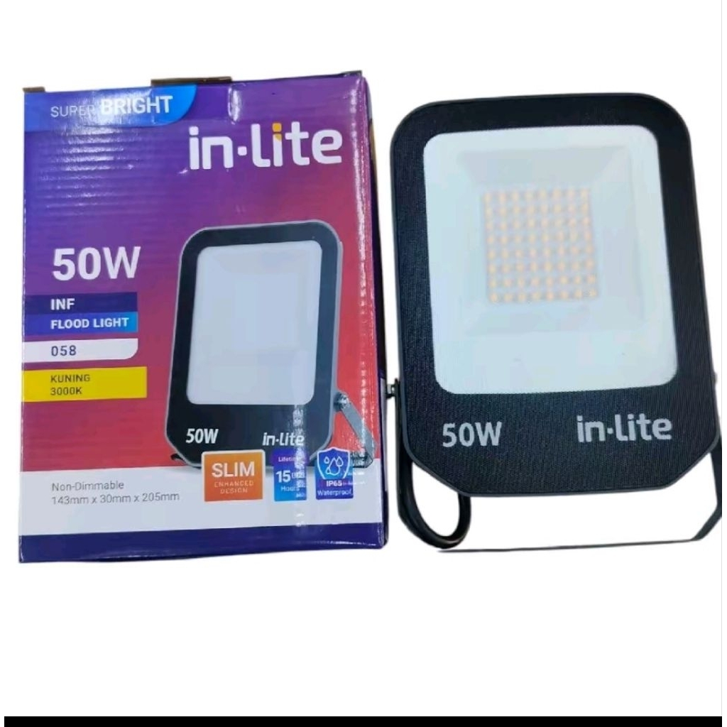 Lampu Sorot 50 Watt Cahaya Kuning INF058 IN-LITE