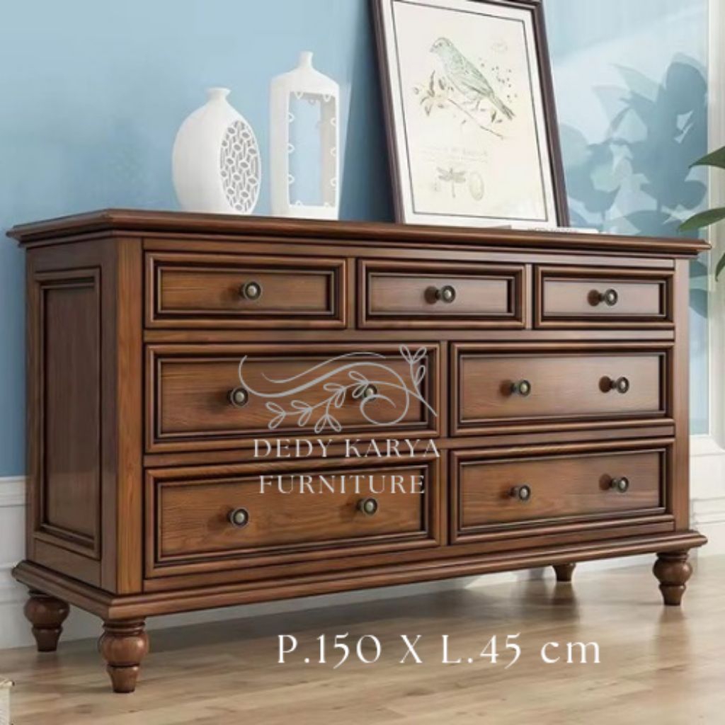 Bufet Lemari / Bufet klasik / Bufet Kayu Jati | Dedy Karya Furniture