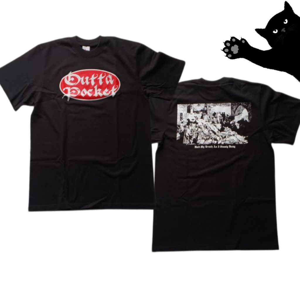 T-shirt kaos band OUTTA POCKET - HOLD MY BREATH (RED)