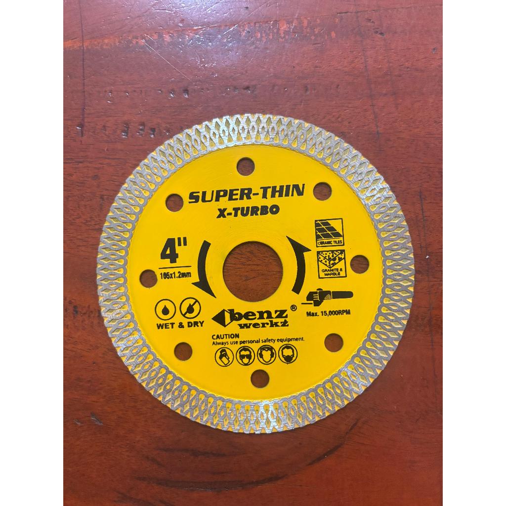 BENZ Diamond Wheel X Turbo 4 Inch Mata Potong Granit Keramik