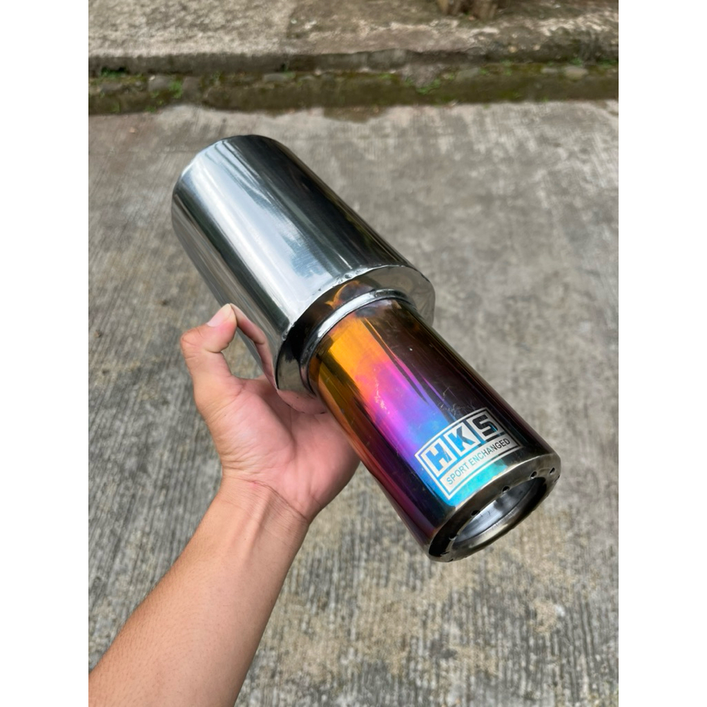 KNALPOT MOBIL HKS GRONEL PELANGI SUARA BASS BULAT ADEM