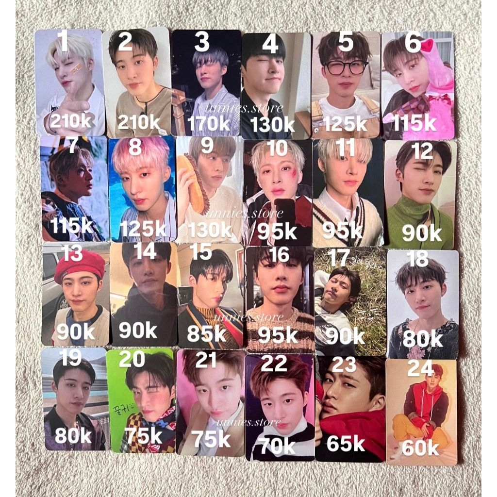 Photocard PC Kim Hanbin B.I Official Album Waterfall, Cosmos, Love or Loved dll