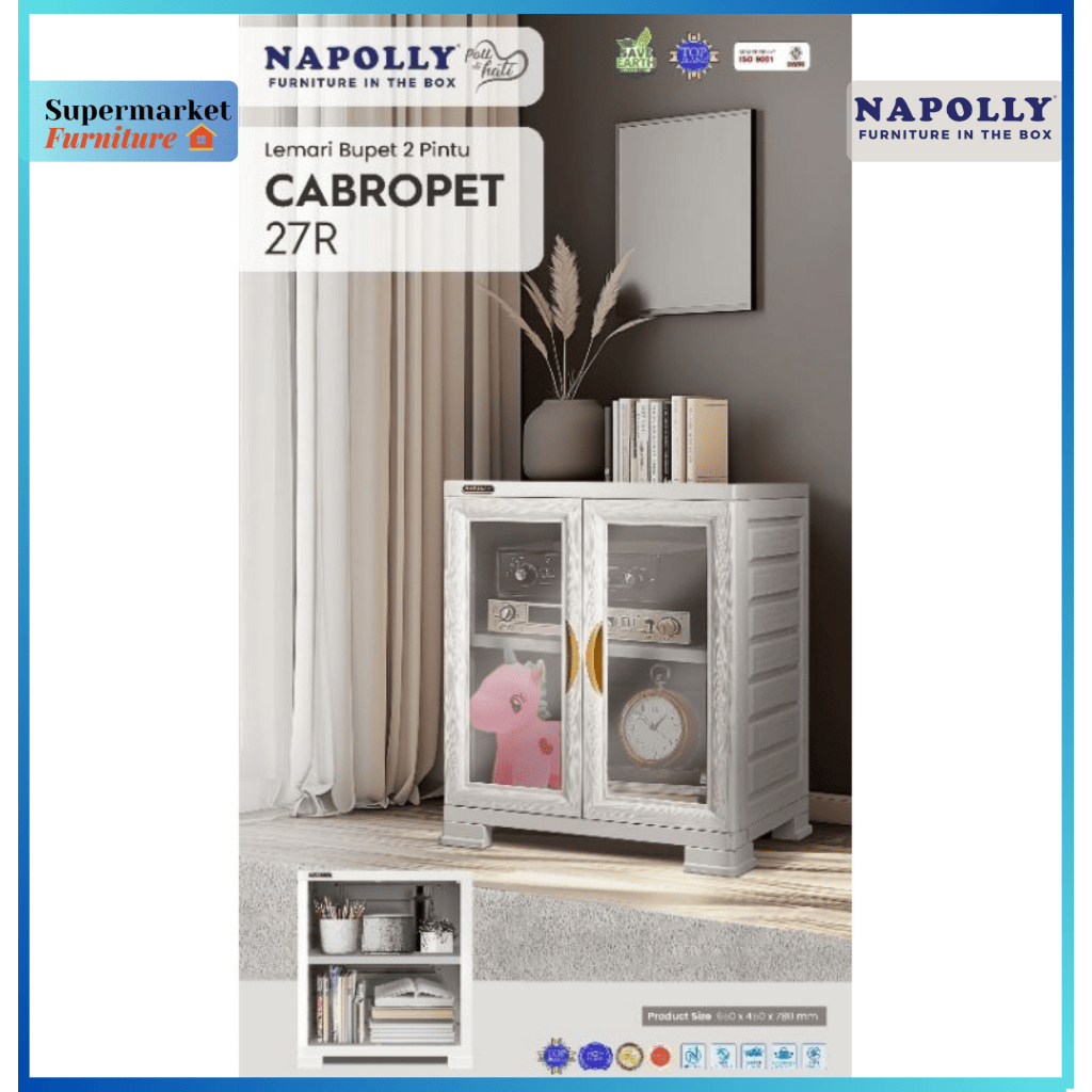 CARGO - NAPOLLY CRS LU23 RAK TV BUFET LEMARI PLASTIK BUFET RAK TV ASTETIC LEMARI BUKU PAKAIAN NAKAS 