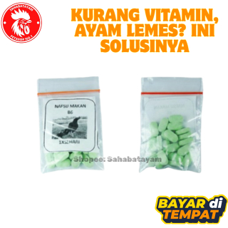 OBAT NAFSU MAKAN AYAM ISI 15 KAPSUL OBAT PENAMBAH NAFSU MAKAN AYAM PENGGEMUK AYAM BANGKOK