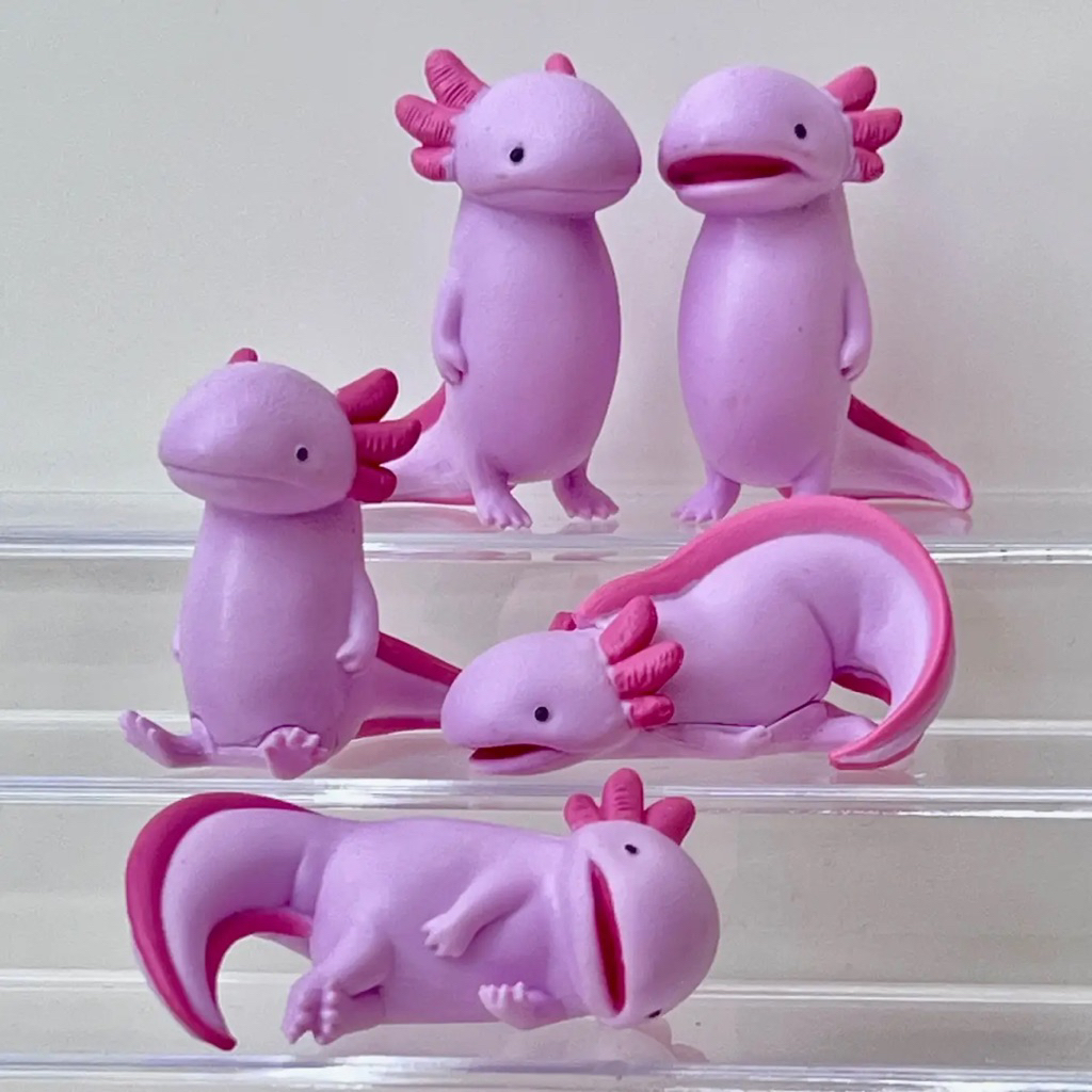 axolotl mini figure nothingness axolotl gashapon yell