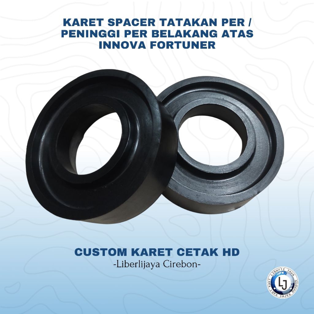 Karet Spacer Per Belakang Atas Innova Fortuner Custom Liberlijaya 1set / Tatakan Per