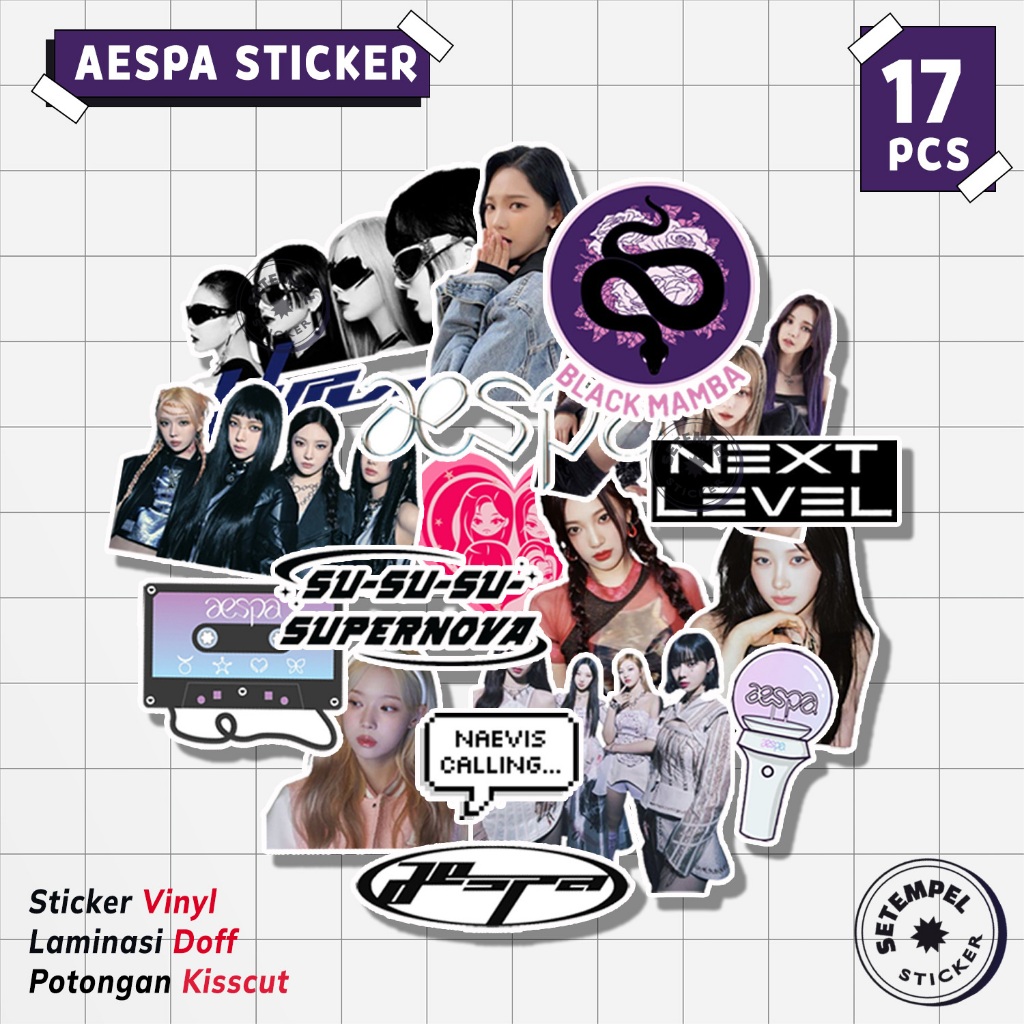 AESPA Sticker Pack 17pcs | stiker aespa vinyl