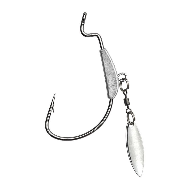 Mata Kail Wormhook Blade Untuk Umpan Pancing Softlure / Zman dengan Timah Pemberat Blade