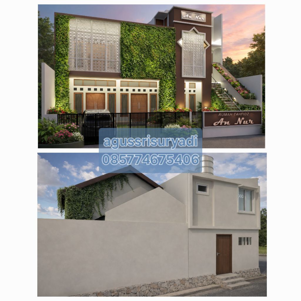 Gambar 3D Render, Perspektif Eksterior