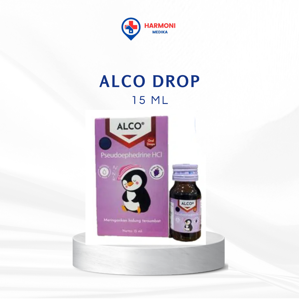 Obat Flu Pilek Bayi dan Anak Alco Drop 15ml Meredekan Hidung Tersumbat