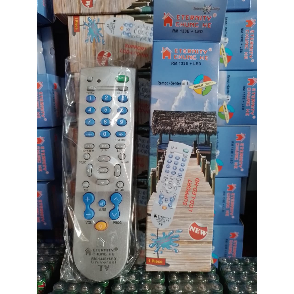 REMOTE TV MULTI UNIVERSAL 133 RM 133E + LED 233 LED