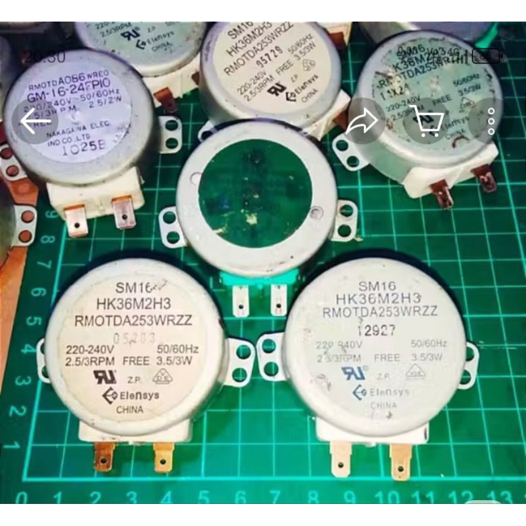 syncronous dinamo AC motor 220v 2.5 rpm 3 w bekas microwave