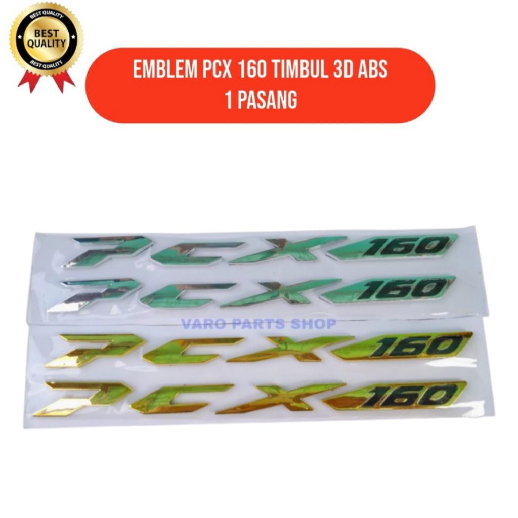 EMBLEM PCX 160 TIMBUL 3D ABS/ EMBLEM LOGO PCX 160