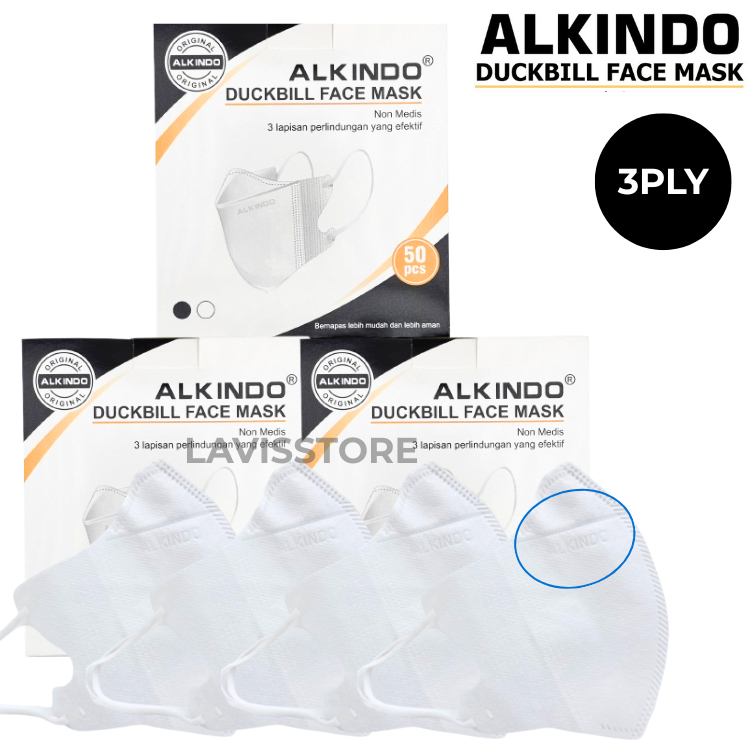 Masker Alkindo Duckbill 3ply Alkindo Earloop 3 ply 50 pcs / Masker Alkindo Duckbill 50 pcs