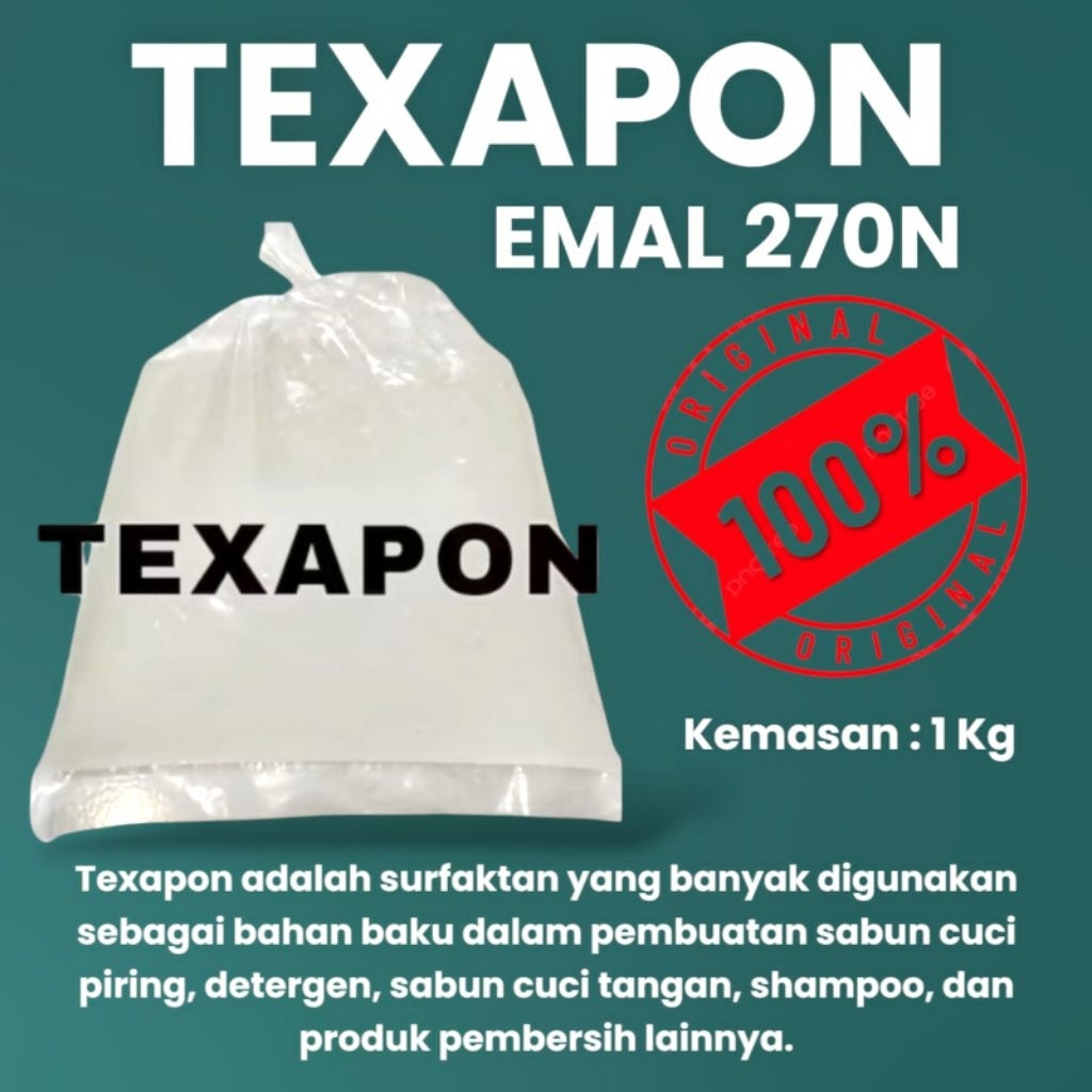 Texapon 1kg bahan baku sabun cair