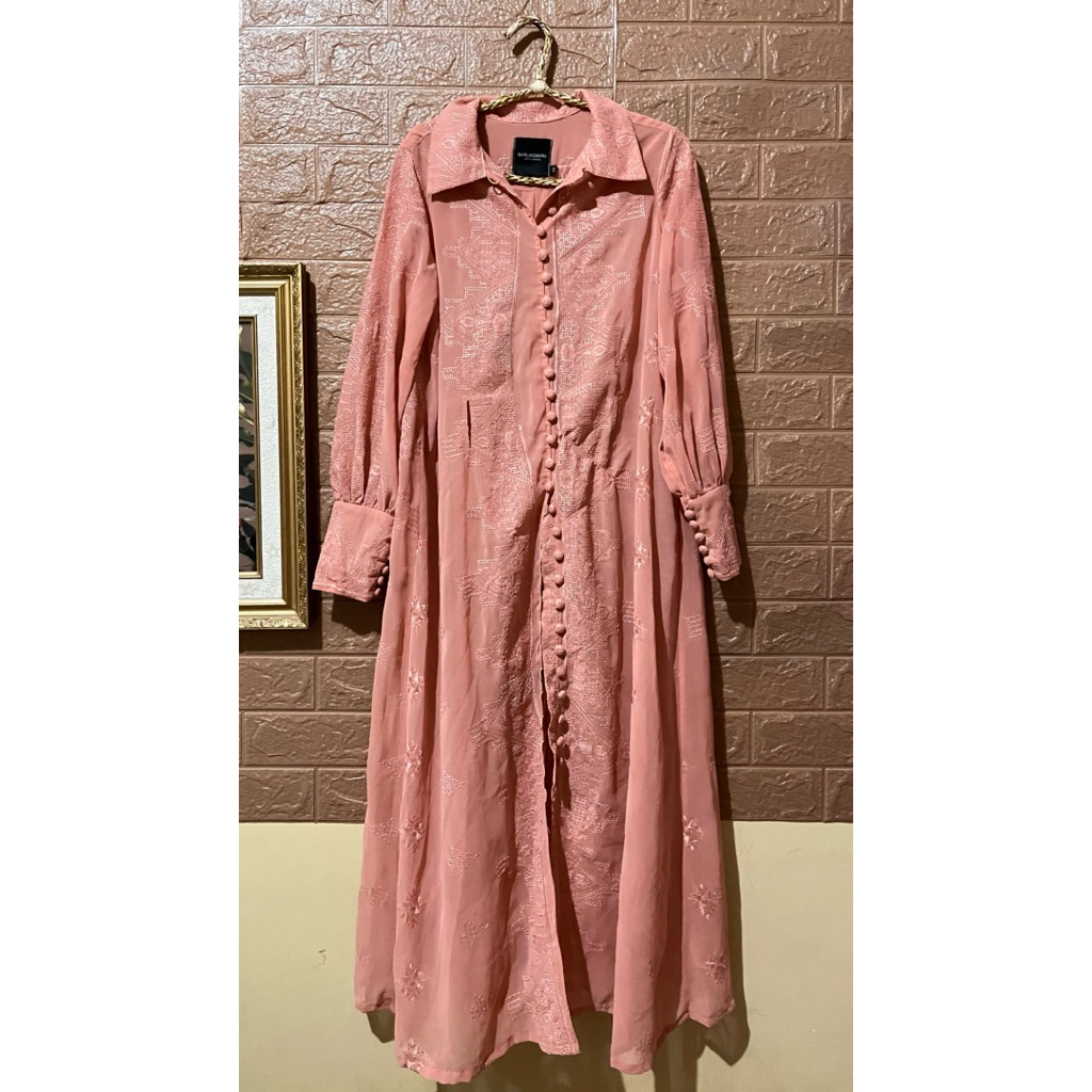 preloved midi dress/gamis/outer barli asmara