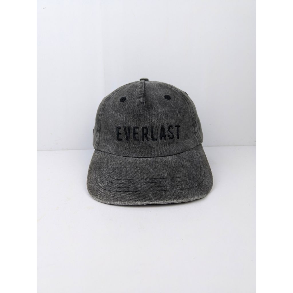 Topi Everlast Boxing America Logo Gray Washed Simpel Cap