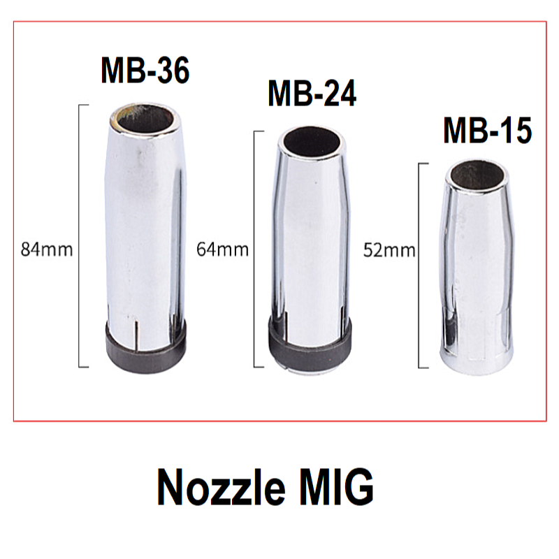Nozzle MIG MB-15 MB-24 MB-36 / MIG Nozzle MB15 MB24 MB36 Tipe Binzel (BINZ)
