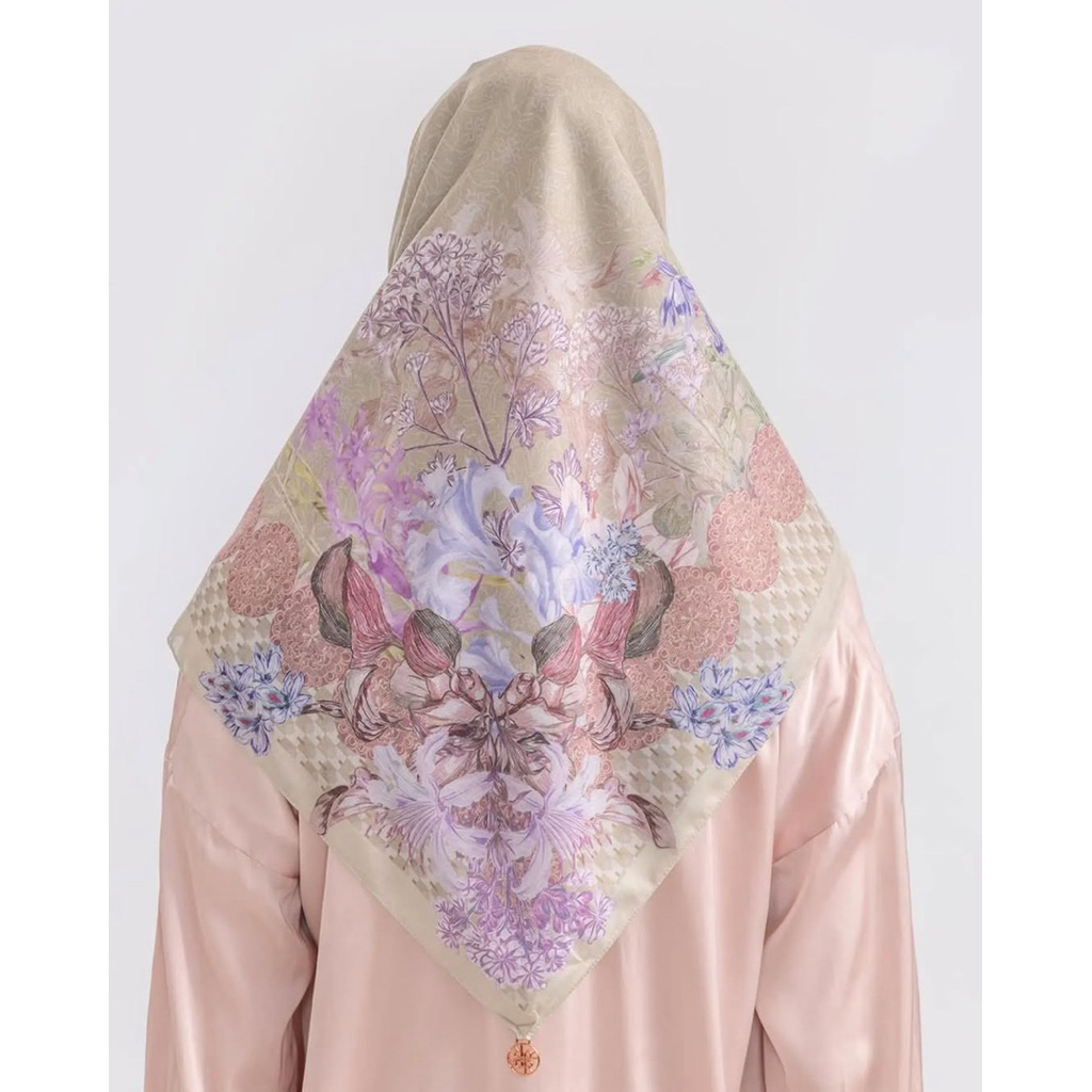 Ria Miranda NEW Scraf Samima Ash Brown Include Box & Paperbag