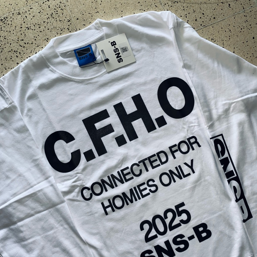SNSB CFHO LONGSLEEVE WHITE AND BLACK SZ M
