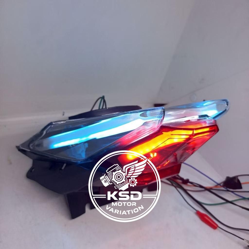 Custom lampu stop vario 110 techno  vario cbs plus double alis fullset
