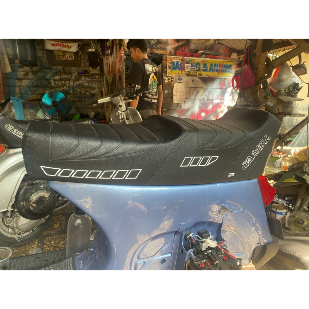 Jok Vespa Yankee Yangke yanke Yankee Camel  Bagus Mantap semi ori