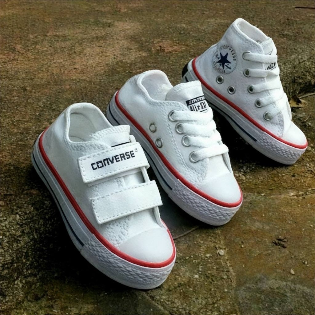 (KUALITAS PREMIUM) Sepatu Converse Anak Putih Francis Sepatu Anak Usia 1-10 Tahun Sepatu Sneakers Ka