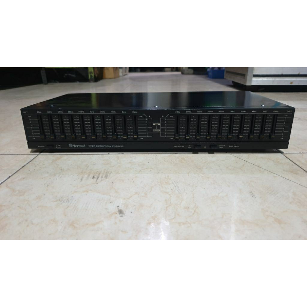 equalizer vintage sherwood eq-450b made in japan 10channel 2x10band graphic equalizer stereo second 