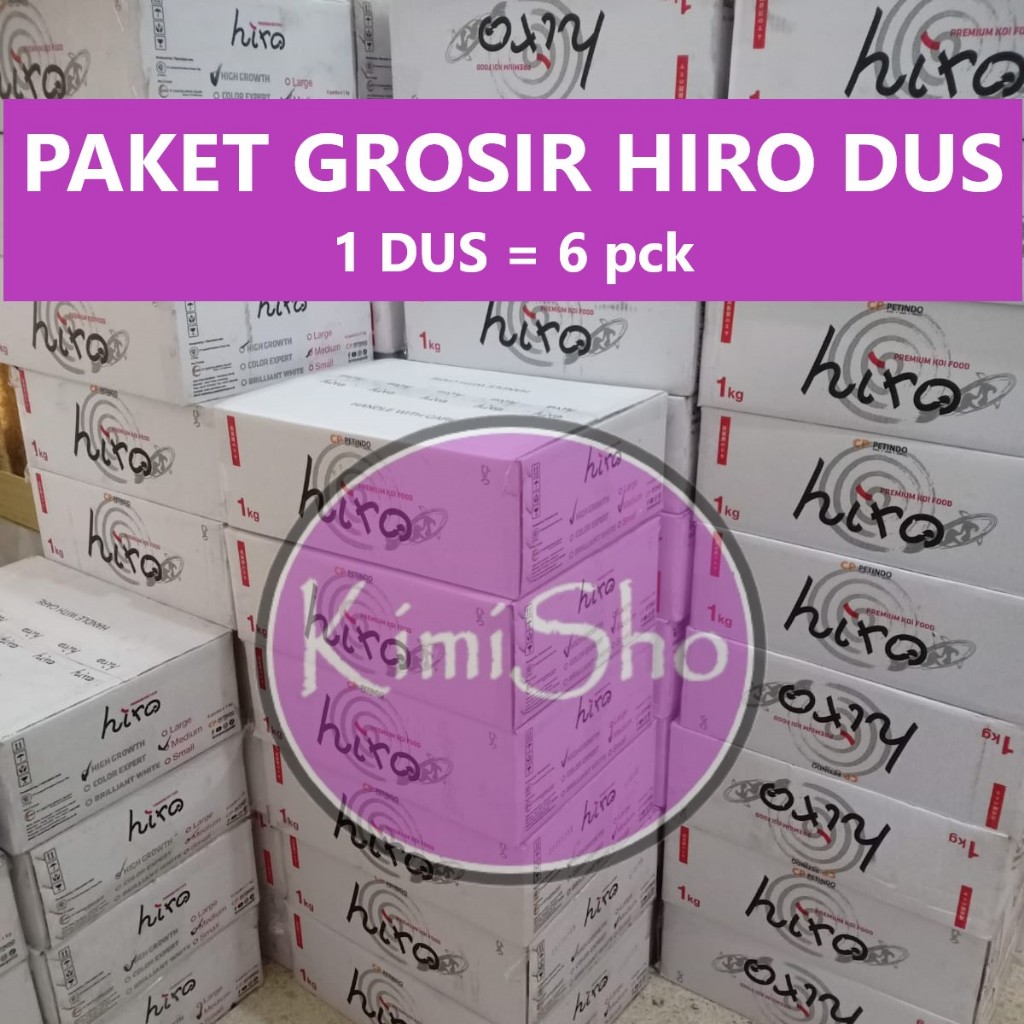 Hiro Koi food jual per DUS GROSIR / Hiro Color Expert / Hiro High Growth / pakan koi / makanan koi