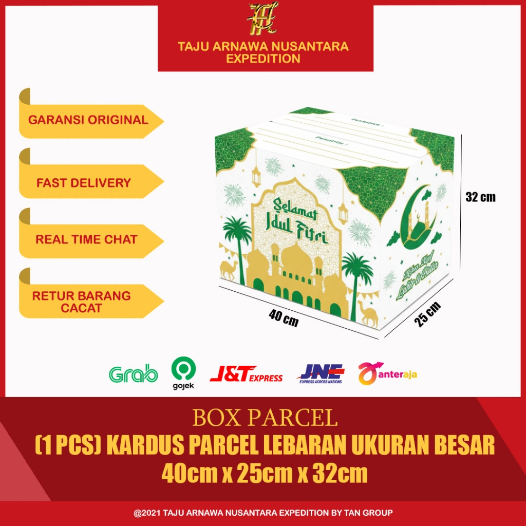 (1 PCS ECER) KARDUS BOX PARCEL LEBARAN / KARDUS PARCEL LEBARAN BESAR / BOX PARCEL LEBARAN UKURAN BES