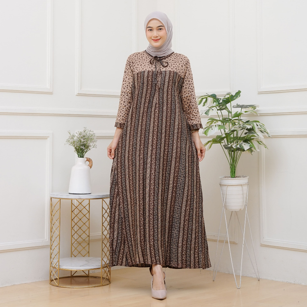Gamis Vania  Dress Ramadhan busui friendly rayon premium terlaris viral 2026