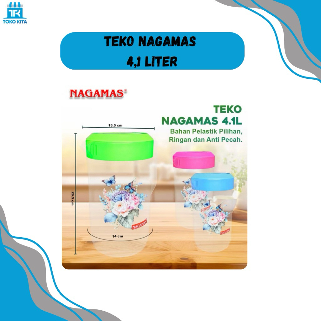 NAGAMAS Teko Plastik Air Minum 4.1 Liter