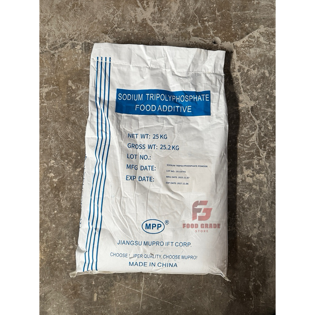 STPP Pengenyal Bakso Halal ex Mupro Sodium Tripolyphosphate Food Grade 25kg