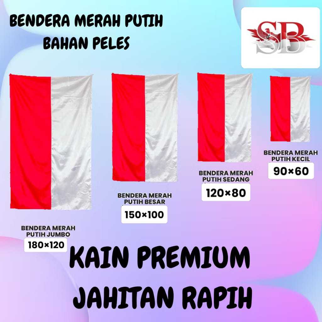 bendera merah putih Bendera Indonesia kain katun
