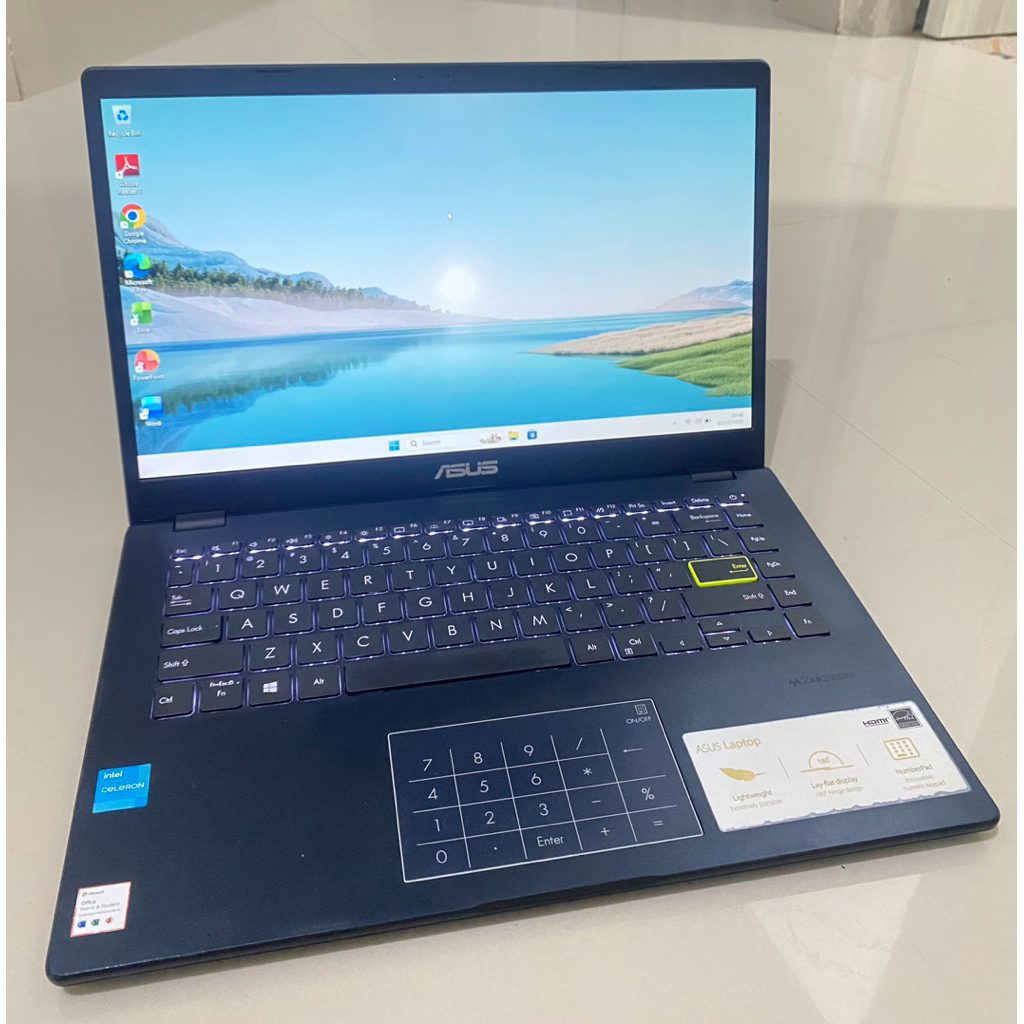 ASUS E410M N4020 Gen11 RAM 4GB SSD 256GB Mulus Segel