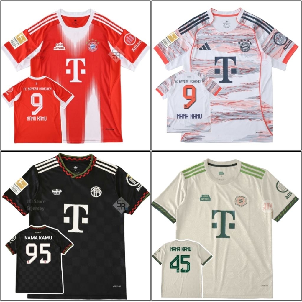 Jersey Bayern Munchen Home Away Third Oktoberfest 2025 2026 Grade Original