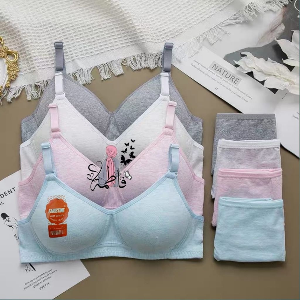 History_wanita  paket diskon 6 pcs bh wanita korea style perempuan dewasa