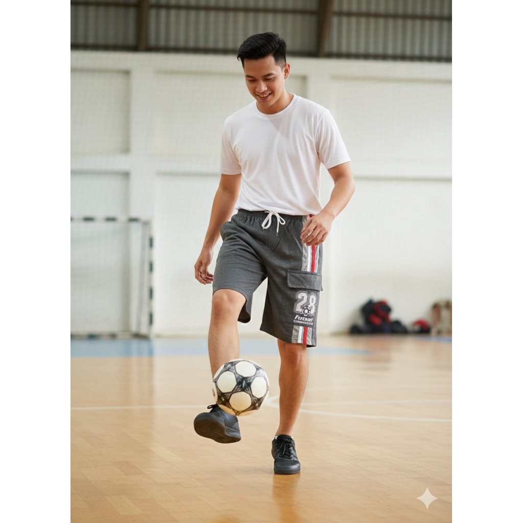 celana kolor santai pria / celana pendek dewasa saku