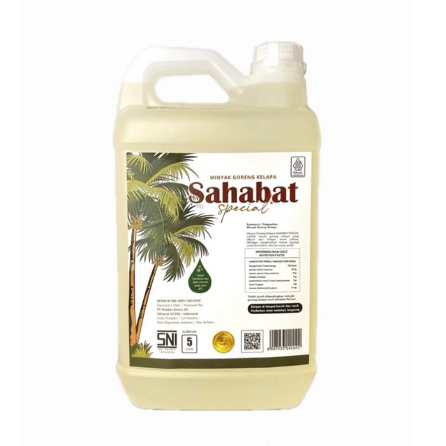 Sahabat 5 Liter Jerigen Minyak Goreng Kelapa