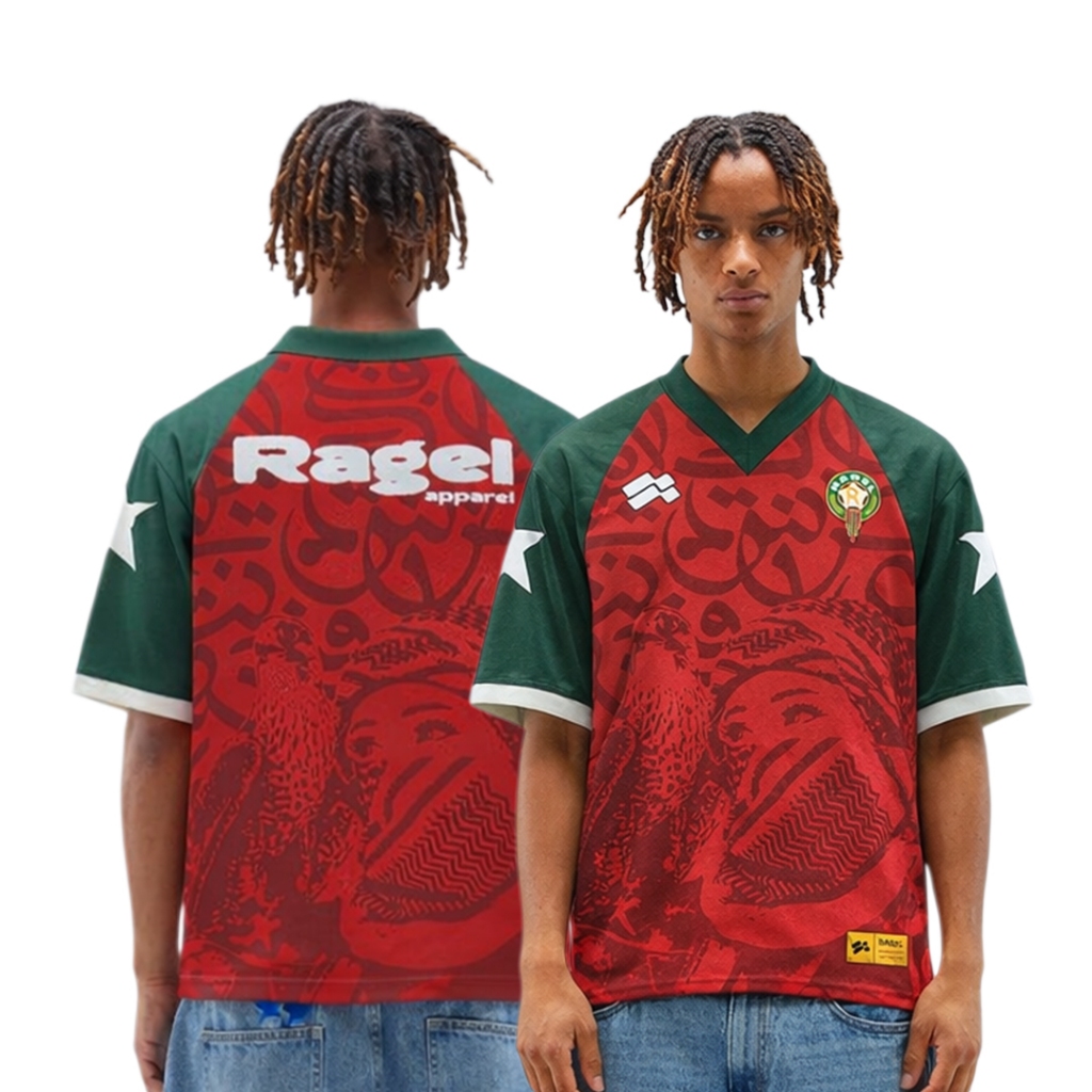 ⁠RAGEL - Football Edt MOROCCO / Oversized Boxy Jersey Oversize Unisex Dailywear