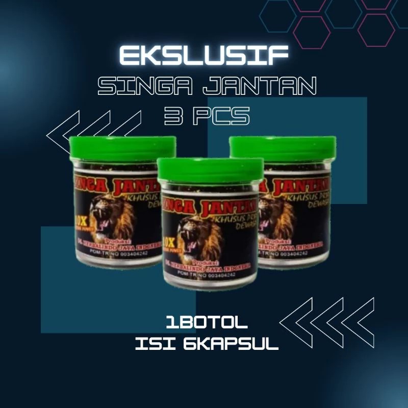 jamu singa jantan / jamu singa / jamu tradisional singa jantan isi (6) / jamu singa jantan asli / ja