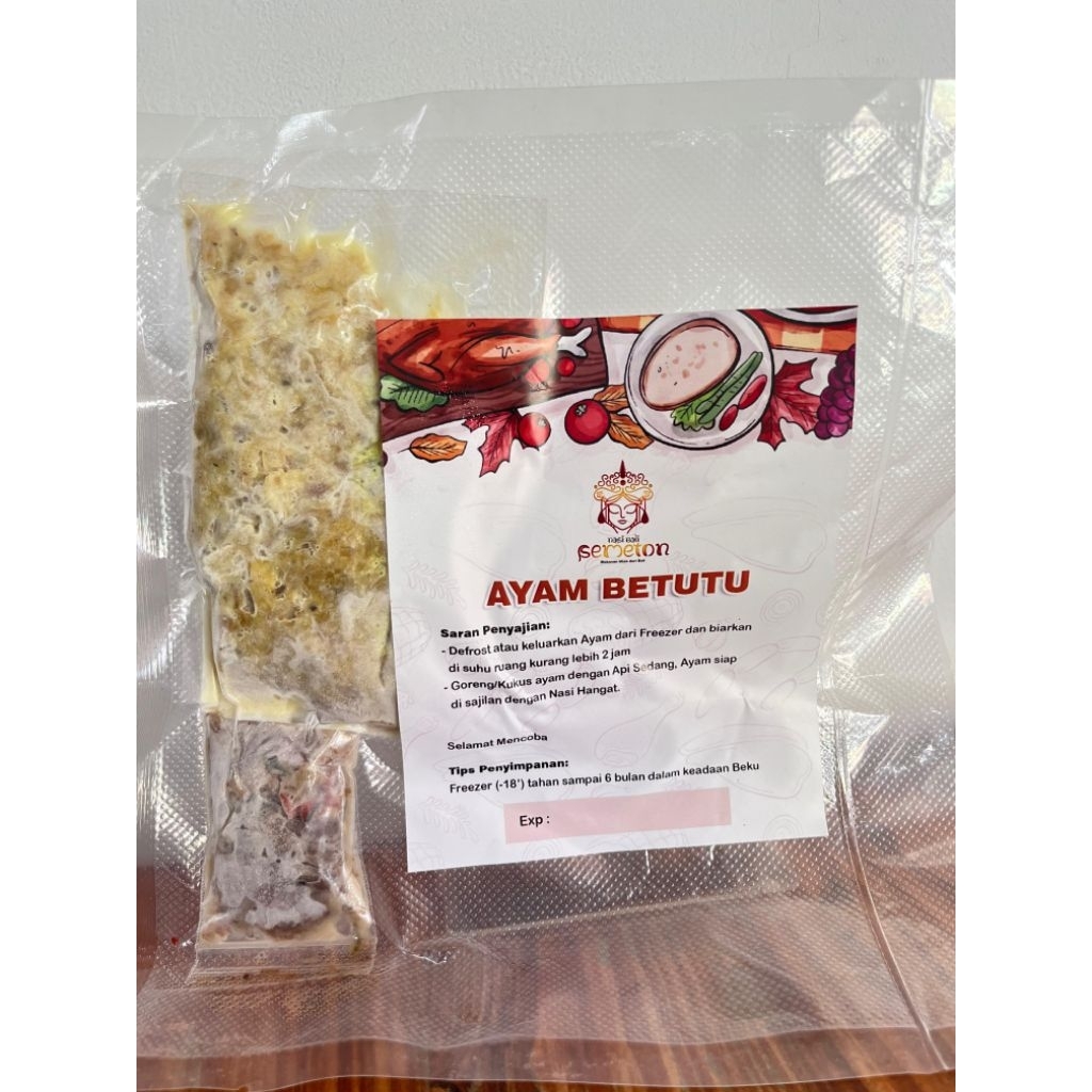 Frozen Food Ayam Betutu Suwir,Sate Lilit,Sate Bali,Ayam Betutu Pejantan dan Bebek Betutu