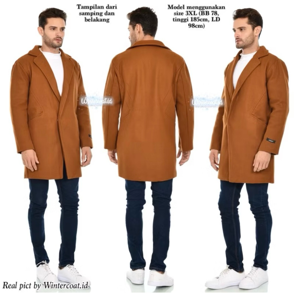 Obral Men Wool Coat Import